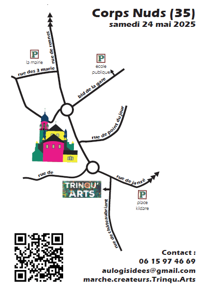 Plan pour rejoindre Trinqu'Arts 2024